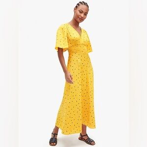 Kate Spade Sunny Yellow Midi Dress